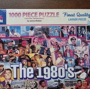 White Mountain The 1980's 1000 Piece Puzzle One Size Multicolor